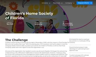 Preview of the Children's Home Society of Florida Case Study