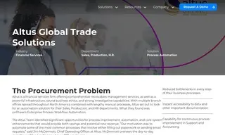 Preview of the Altus Global Trade Solutions Case Study