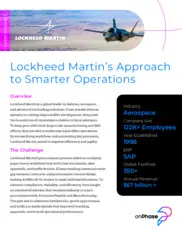 Preview of the Lockheed Martin Case Study