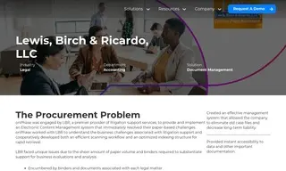 Preview of the Lewis, Birch & Ricardo, LLC Case Study