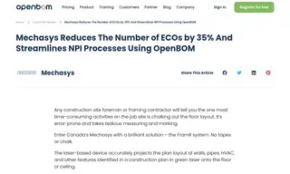 Preview of the Mechasys Case Study