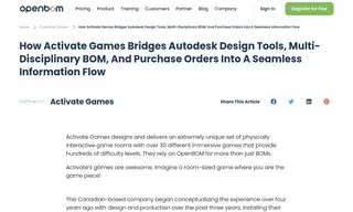 Preview of the Activate Games Case Study