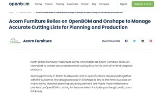 Preview of the Acorn Furniture Case Study