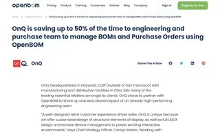 Preview of the OnQ Case Study