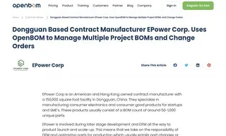 Preview of the EPower Corp Case Study