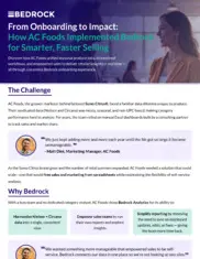 Preview of the AC Foods Case Study