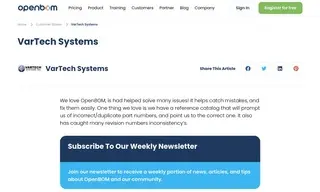 Preview of the VarTech Systems Case Study