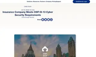 Preview of the OSFI Case Study