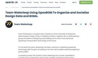 Preview of the Team Waterloop Case Study