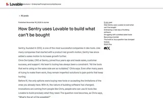 Preview of the Sentry Case Study