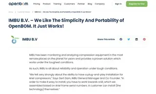 Preview of the IMBU B.V Case Study