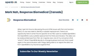 Preview of the Response Biomedical Corporation Case Study