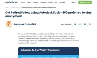 Preview of the Autodesk Fusion360 Case Study