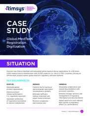 Preview of the Global Medical Device Manufacturer Case Study