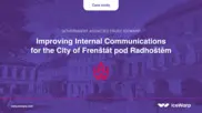 Preview of the City of Frenštát pod Radhoštěm Case Study
