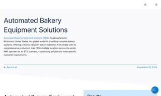 Preview of the Automated Bakery Equipment Solutions Case Study