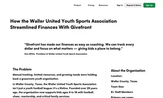 Preview of the Waller United Youth Sports Association Case Study