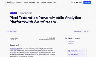 Preview of the Pixel Federation Case Study