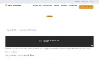 Preview of the Novak Real Estate Team Case Study