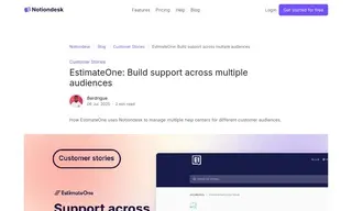 Preview of the EstimateOne Case Study