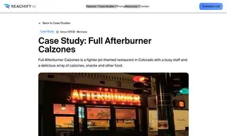 Preview of the Full Afterburner Calzones Case Study