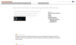 Preview of the Ison Harrison Solicitors Case Study