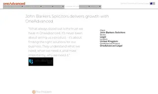 Preview of the John Barker Solicitors Case Study