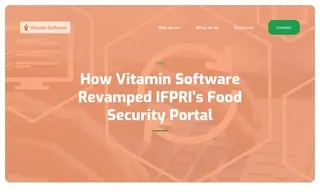 Preview of the Food Security Portal Case Study