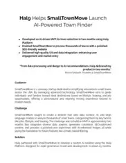 Preview of the SmallTownMove Case Study