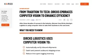 Preview of the Dircks Moving & Logistics Case Study