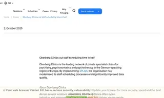 Preview of the Oberberg Kliniken Case Study