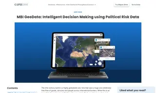 Preview of the MBI GeoData Case Study