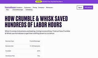 Preview of the Crumble & Whisk Pâtisserie Case Study