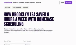 Preview of the Brooklyn Tea Case Study