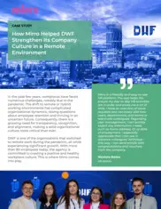 Preview of the DWF Case Study