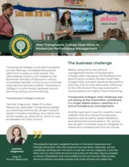 Preview of the Transylvania College Case Study