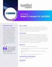Preview of the Ralph S. Inouye Co. Ltd (RSI) Case Study