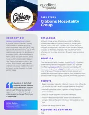 Preview of the Gibbons Hospitality Group Case Study