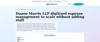 Preview of the Duane Morris LLP Case Study