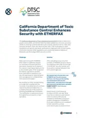 Preview of the Department of Toxic Substances Control Case Study