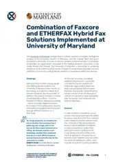 Preview of the University of Maryland Case Study