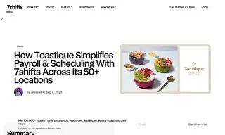 Preview of the Toastique Case Study