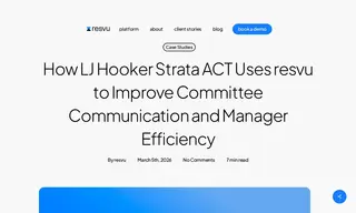 Preview of the LJ Hooker Strata ACT Case Study