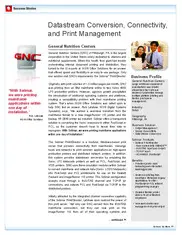 Preview of the General Nutrition Centers Case Study