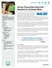 Preview of the Universal Wilde Case Study