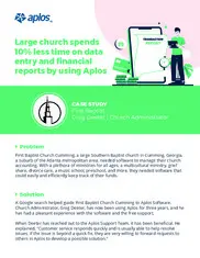 Preview of the First Baptist Church Case Study
