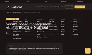 Preview of the Athena Board Case Study