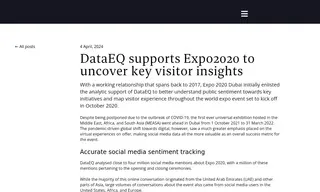 Preview of the Expo2020 Case Study