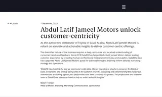 Preview of the Abdul Latif Jameel Motors Case Study