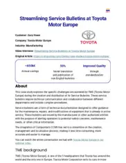 Preview of the Toyota Case Study